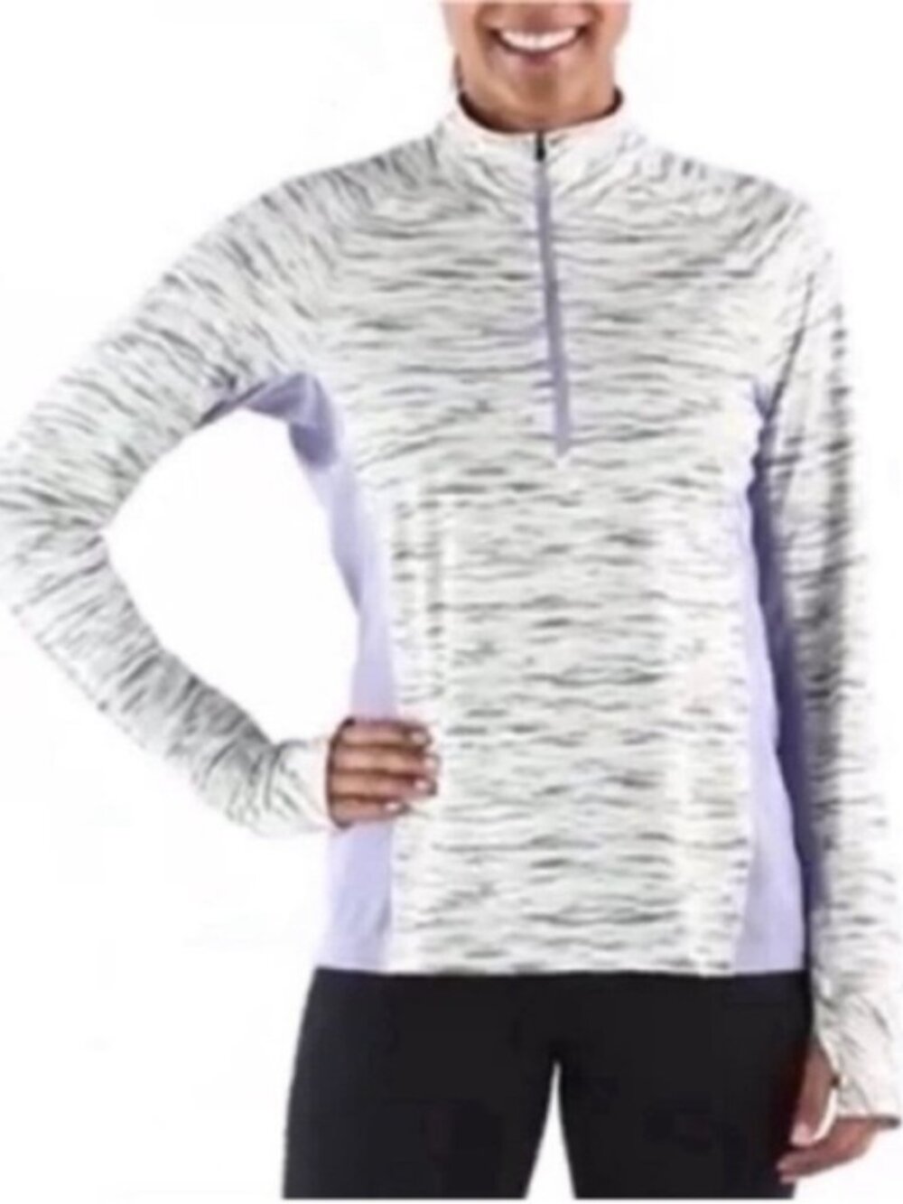 Patagonia Women’s Top All Weather Zip Neck Shirt Pullover Purple New size Small - Picture 1 of 16